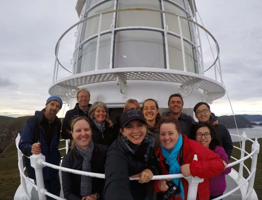 Bruny Island: Cape Bruny Lighthouse Tour - The iron spiral staircase to the keepers level