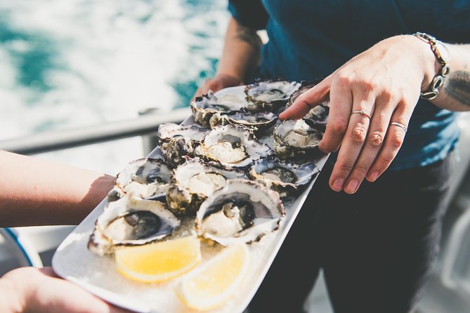 Deep-to-Dish: Tasmanian Seafood Experience - Cheese, fruit, and drinks: the meal builds in layers