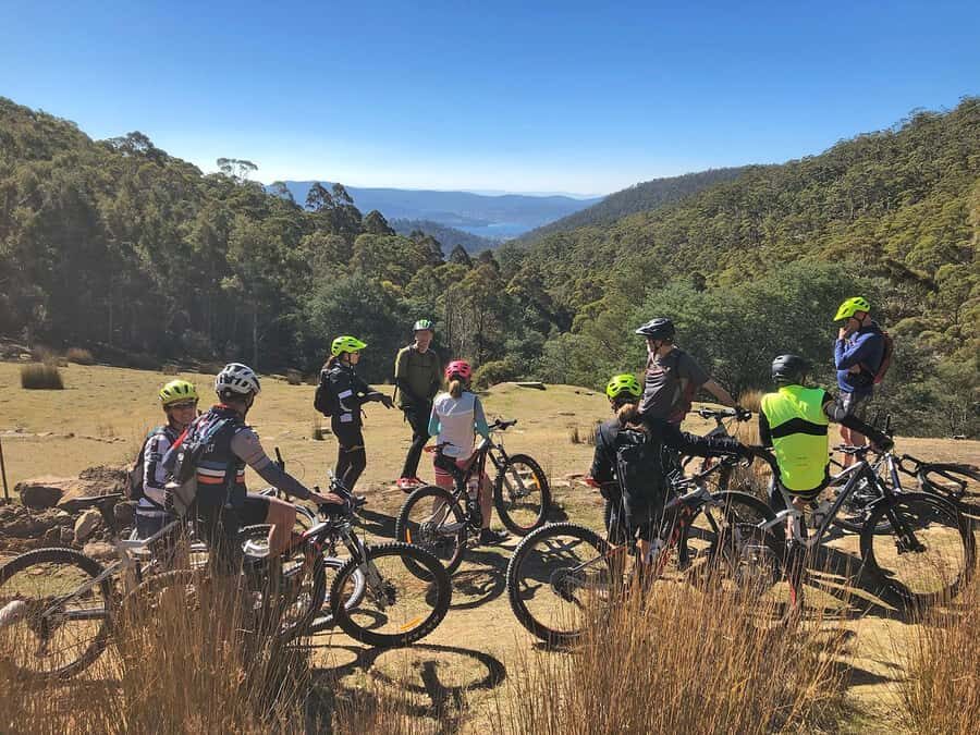 From Hobart: Mt Wellington Summit & Rainforest Bike Tour - The summit views then the first bike taste