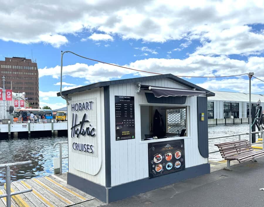 Hobart: Historic Lunch Cruise - Murray Street Pier to the Tasman Bridge: the cruise route in plain English