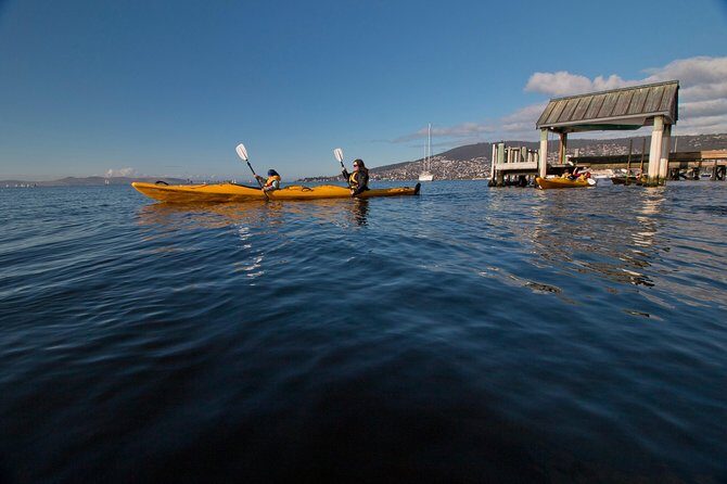 Hobart Kayak Tour - Getting on the water at Marieville Esplanade (Sandy Bay)