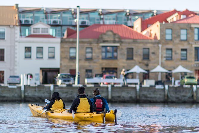 Hobart Kayak Tour - How the guide teaching makes a beginner paddle actually work