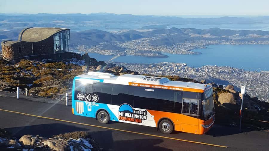Hobart: kunanyi/Mt Wellington Explorer Bus Pass - Hobart Waterfront to Kunanyi’s 1,270m Summit