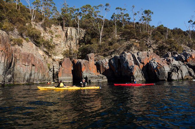 Hobart's Cliffs, Caves and Beaches Kayak Tour - Lunch Break on the Beach: Food, Rest, and Tasmanian Flavour